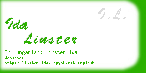 ida linster business card